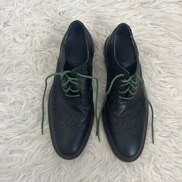 Cole Haan 'Colton' Wingtip Oxfords Derby Black Size 10.5 M Mens Leather Shoes - Picture 12 of 12